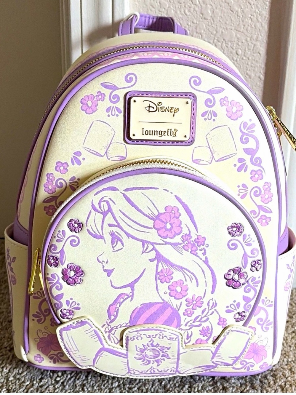 Loungefly Disney Tangled Rapunzel Mini Backpack- BoxLunch Exclusive NWT